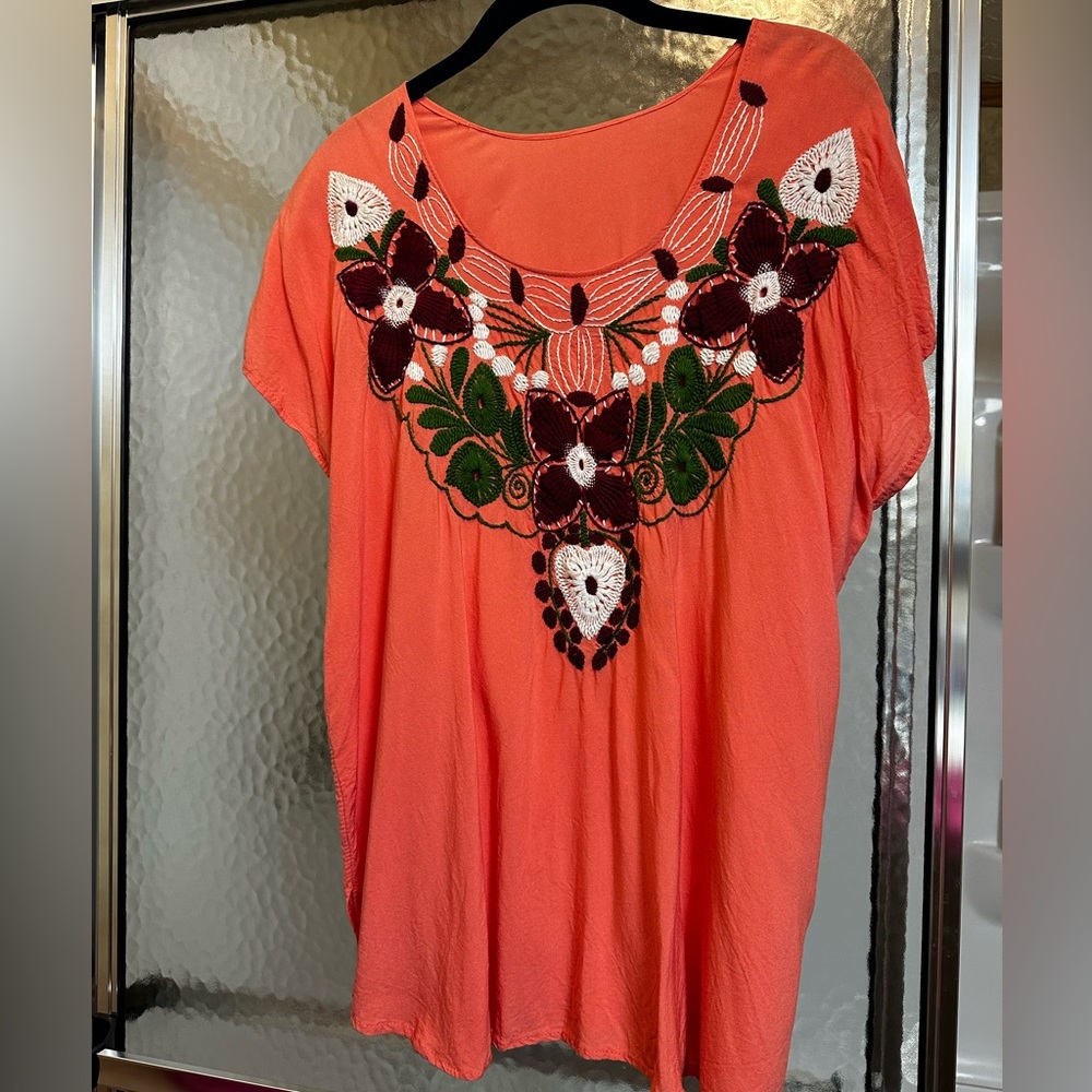 Ladies embroidered blouse handmade